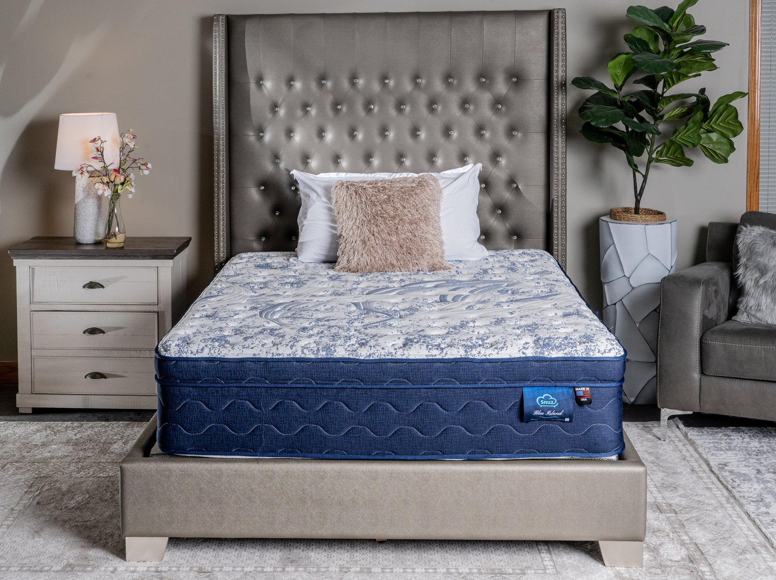 14"Blue Island Pillow Top