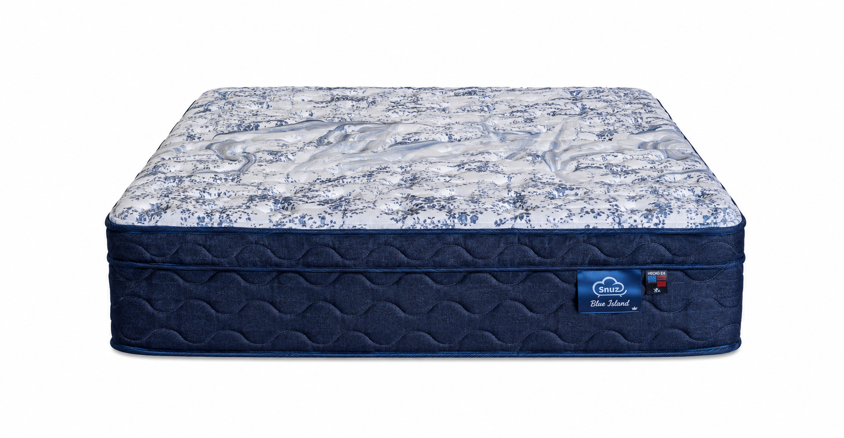 14" Blue Island Plush Euro Top